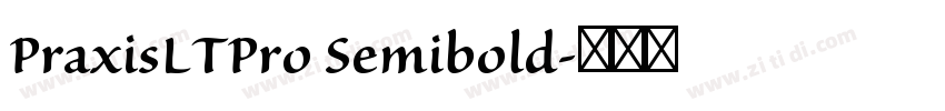 PraxisLTPro Semibold字体转换